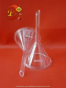 corong kaca atau funnel glass